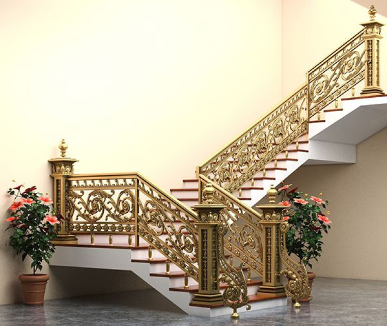 CẦU THANG NHÔM ĐÚC 